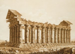 De Tempel van Concordia in Agrigentum door Franz Kaisermaan